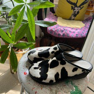Authentic Danish Cow Print Clogs